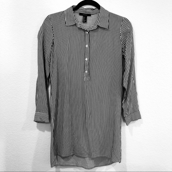 black and white striped blouse forever 21